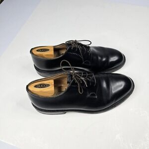 Church's Custom Grade Black Derby Shoes 10G UK 11US + Gucci Shoe Trees England